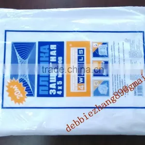 PE Plastic Paint Protective Drop Cloth thumbnail-1