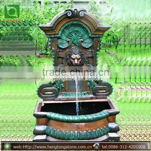 Bronze Lion Head Wall Fountain Decoration thumbnail-1