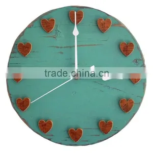 Wooden Vintage Painting Wall Clock thumbnail-6
