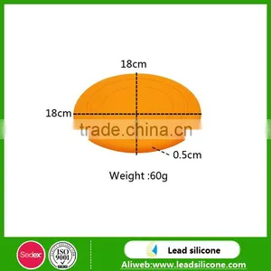 Lovely Pet Toy Silicone Flying Disc, Silicone Flying Saucer For Outdoor Sports,pet Frisbee thumbnail-4