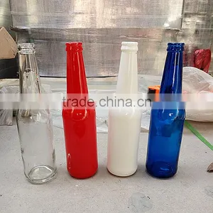Decorative Glass Beer Bottle /beer Glass Bottle With 300 ML and White Red Blue , Hot Sale! Customized Logo. thumbnail-3