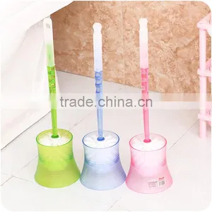 Q096 Family Bathroom Curved Handle Toilet Brush With Holder thumbnail-3