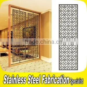 Decorative Laser Cut Stainless Steel Hall and Dining Room Partition thumbnail-6