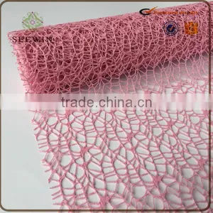 2016 Flower Wrap Metallic Mesh 100% Polyester Fabric thumbnail-4