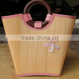 High Quality Best Selling Bamboo Shopping Bag WITH HANDLE From Vietnam thumbnail-1