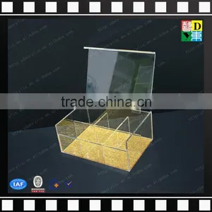 2016 Latest Plexiglass Cosmetic Box/ PMMA Acrylic Makeup Multi Storage Case thumbnail-1