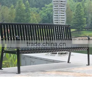 Arlau Outdoor Steel Iron Benches for Public Park thumbnail-5