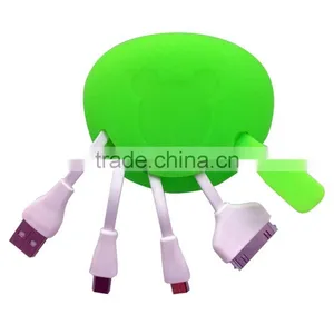 Multi Purpose Usb Cable 4 in 1 For Samusng/Iphone/Ipad/micro Charging/sync thumbnail-2