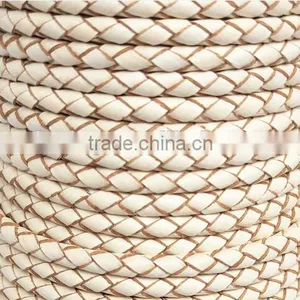 Colorful Real Leather Handmade Weave Lanyard / Round Leather Rope thumbnail-3