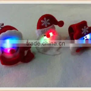 1 Pcs Xmas Gift Light Slap Bracelet Bangle Christmas Decor Pat Circle Hand Ring thumbnail-4