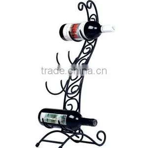 Artistic Black Metal Cello Wine Rack thumbnail-1