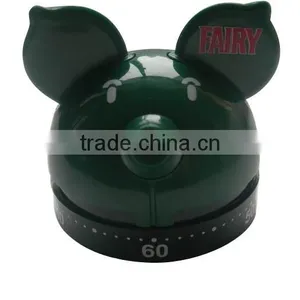Plastic Pig Shape Animal Mechanical Kitchen Timer/sound Timer thumbnail-1