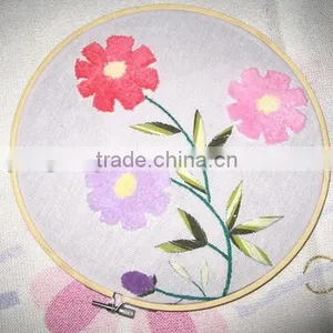 New Products Eco Friendly Circle Round Bamboo Embroidery Frames Loop Embroidery Hoop for Promotional Gifts Made in China thumbnail-2