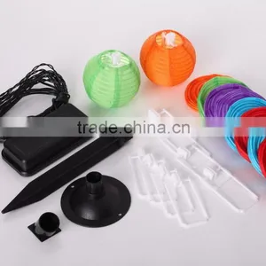 10 Mini Colorful Solar Powered Led Chinese Lantern String Light G0029 thumbnail-2
