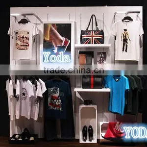 Wood Wall Flooring Stand for Clothing Shop thumbnail-2