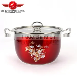 OEM Stainless Steel Stock Pot/soup Pot/ High Pot With Decal thumbnail-2