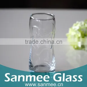 366ml Machine Pressed Blown Embossed Logo Gift Glass Cup thumbnail-1