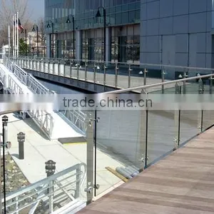 Steel Bar Post With Glass Arm YK-9156 thumbnail-1