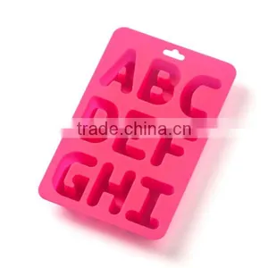 Fancy Silicone Ice Cube Tray With Alphabet Letter A to I Shaped thumbnail-1