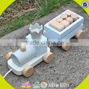 2017 Wholesale Wooden Pull Toys for Toddlers Funny Train Wooden Pull Toys for Toddlers Best Pull Toys for Toddlers W05C075 thumbnail-6