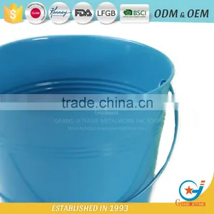 Garden Unique Powder Coated Metal Colorful Flower Pots Colorful Plant Pots thumbnail-4