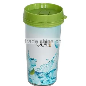 Custom LOGO Double Wall Water Cup Plastic Promotional Gift Bottle thumbnail-1