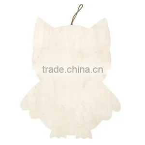Wooden Owl Plaque With Hanger thumbnail-1