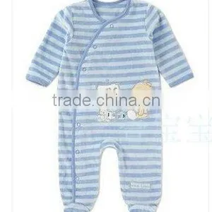 Super Cute 100% Cotton Unisex Long Sleeve Baby Romper Wholesale thumbnail-1