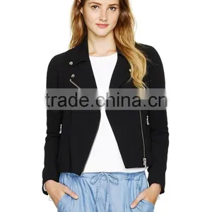 Hot Sale Lady Short Style Fitted Classic City Jacket Custom for Sale thumbnail-4