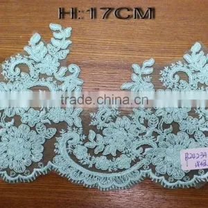 2017 Colorful Embroidery Lace Trims Lace Appliques Patches Wedding Dress Decor Supply thumbnail-4