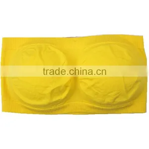 Girl Sexy Tube Bra Padded Tube Top Strapless Bra for Women Underwear thumbnail-1