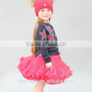 High Quality Baby Girls Fluffy Chiffon Pettiskirts Kids Tutu Skirts Children Short Pettiskirts thumbnail-2