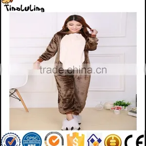 New Brown Monkey Pajamas For Women Nightgown Pajama Adult Pajama One Piece Polyester Pajamas Pyjamas thumbnail-2