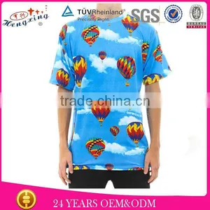 All Over Sublimation Printing Full Print 100 Cotton Fabric for T-shirt thumbnail-1