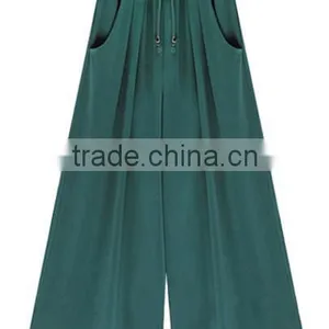 EY0542P New Design Fashion Loose Women Dress Pants Made in China thumbnail-3