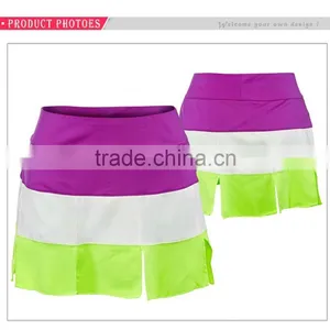 Custom Women Contrast Colors Skirt Stylish Sexy Skirts Wholesale Tennis Skirts thumbnail-2