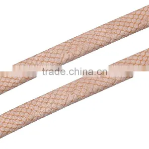 Polyurethane Fabric Jewelry Rope Brown 10.0mm( 3/8") x 5.0mm( 2/8"), 2 M thumbnail-1