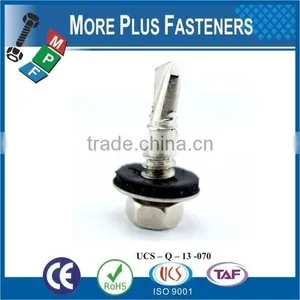 Made in Taiwan Aluminum Hex Flange Head Self Drilling Screw thumbnail-3