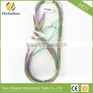 PVC8812 DIY Knit Plastic Scoubidous Twisted PVC Strings Color Under Crystal Scoubidous for Kids thumbnail-5
