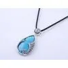 Fashionable and Hot-selling Thai Silver Marcasite Jewelry Pendant With Turquoise Gemstone thumbnail-1