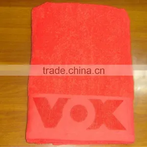 Jacquard Logo Looped Beach Towels Cotton thumbnail-1