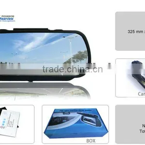 7 Inch GPS Rearview Mirror Bluetooth AV-in FM GPS Navigation thumbnail-6
