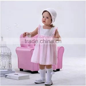 Wholesale Child Clothing Baby Girls Dress Designs Picture of Sleeveless Cotton Baby Dress thumbnail-1