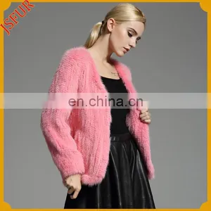2016 Fashion Top Quality Women Warm Rabbit Fur Coat thumbnail-1