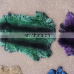 Top Grade Natural New Finished Tanned Processed Rex Rabbit Fur Skin thumbnail-4