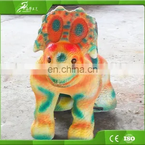KAWAH 2016 Hot Sale Coin Operated Outdoor Playground Dinosaur Riding Toys thumbnail-2