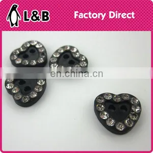 20L Decorative Plastic Clothing Button Rhinestone Crystal Button thumbnail-3