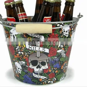 Stainless Steel Beer Bottle Cooler Ice Bucket With Customized Logo thumbnail-3