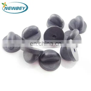 Wholesale Button Badge Butterfly Clutch Pin BU102 in Black Color thumbnail-1