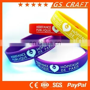 Rubber Wristband, Promotional Recycled Silicone Wristband thumbnail-2